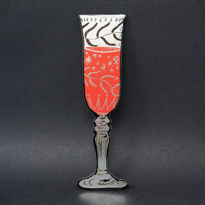 Ark Wine Glass Bookmarks - Red