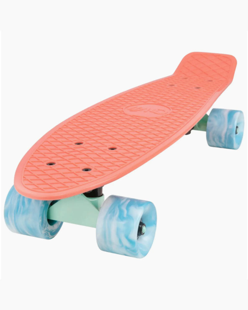 Cal7 Mini Cruiser with Swirl Wheels Penny Skateboard  22.5”