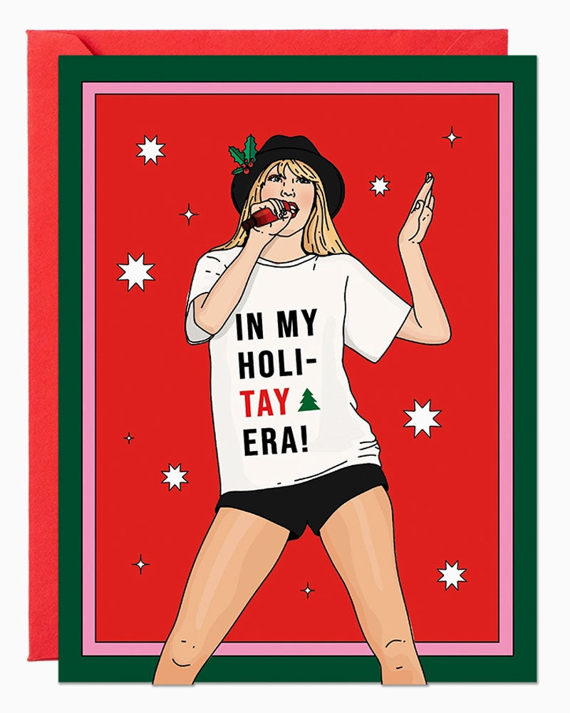 Holi-Tay Era Christmas Card Greeting Card