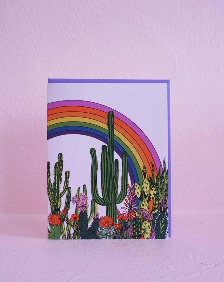 A2 card. Printed on 110lb paper. Blank inside.