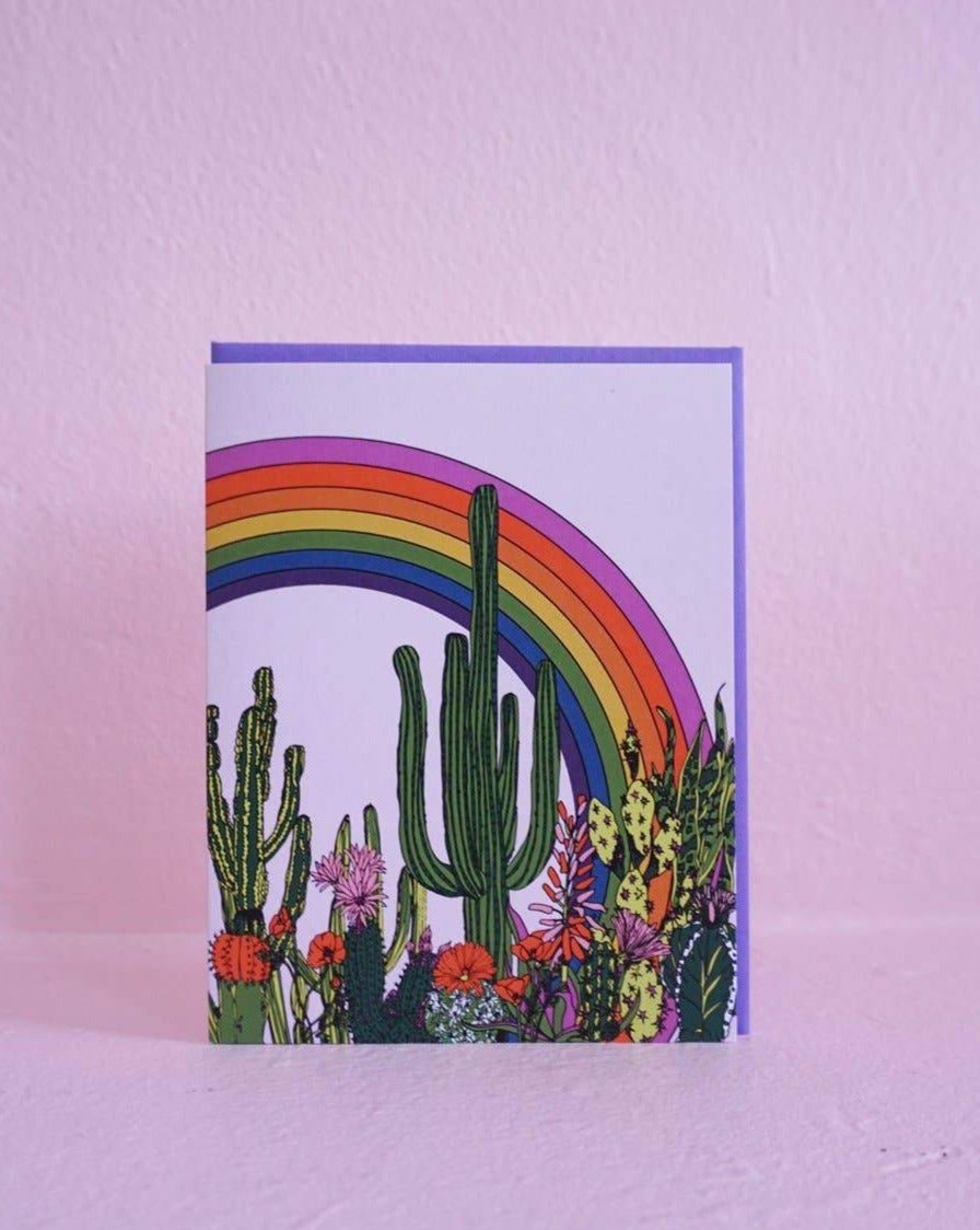 A2 card. Printed on 110lb paper. Blank inside.