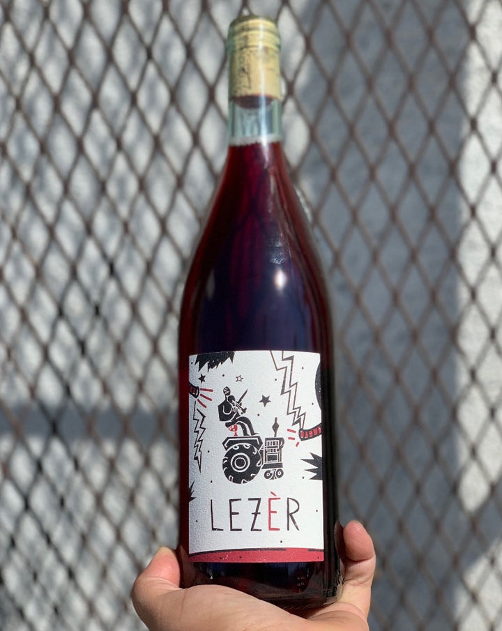 100% Teroldego. Dolomites, Italy.  Woman winemaker - Elizabetta Foradori. All natural.  Chillable red. Like driving a raspberry colored convertible fiat through the Italian alps with the top down and your top off! Only 24hrs on the skins. Limited GEM!
