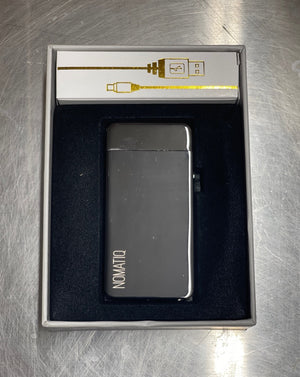 Black Dual Arc (Electric) Lighter (comes with USB charger) -Rechargeable via USB connection on bottom. Super green way to light all your fires in your life! Flameless!  Woman Owned  Designed in Brooklyn