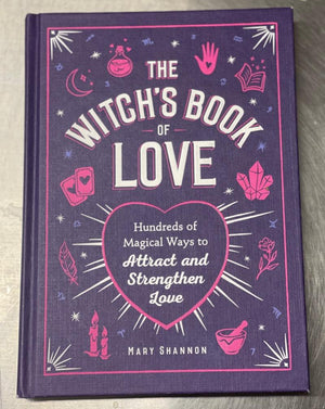 Witch's book of love: hundreds of magical ways to attract and strengthen love. Using the methods of astrology, numerology and palmistry, this hands on guide to all things love related, can help you to realign your romantic self with some help from the universe.  Made in United States of America