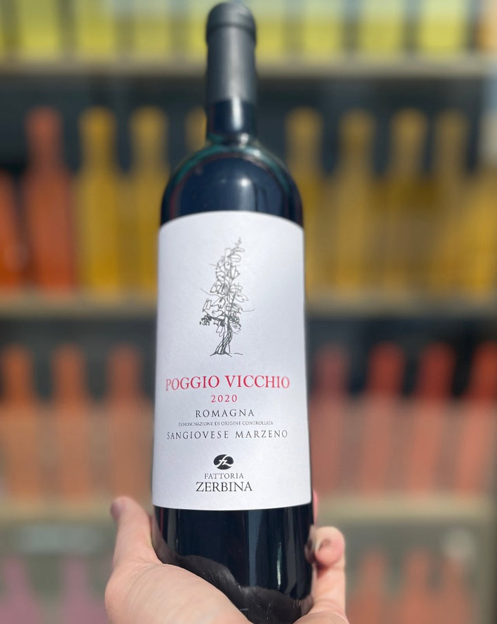 100% Sangiovese  Emilia Romagna, Italy.  Woman winemaker - Cristina Gemeniani. All natural. Chillable red. She really opens up after breathing like a Kundalini yoga class. Classic notes of Morello cherries and wild violets. Red clay structure. Modern yet rustic like a fresh and cozy cabin.