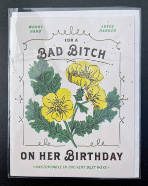 For A Bad B*tch On Her B-Day Card