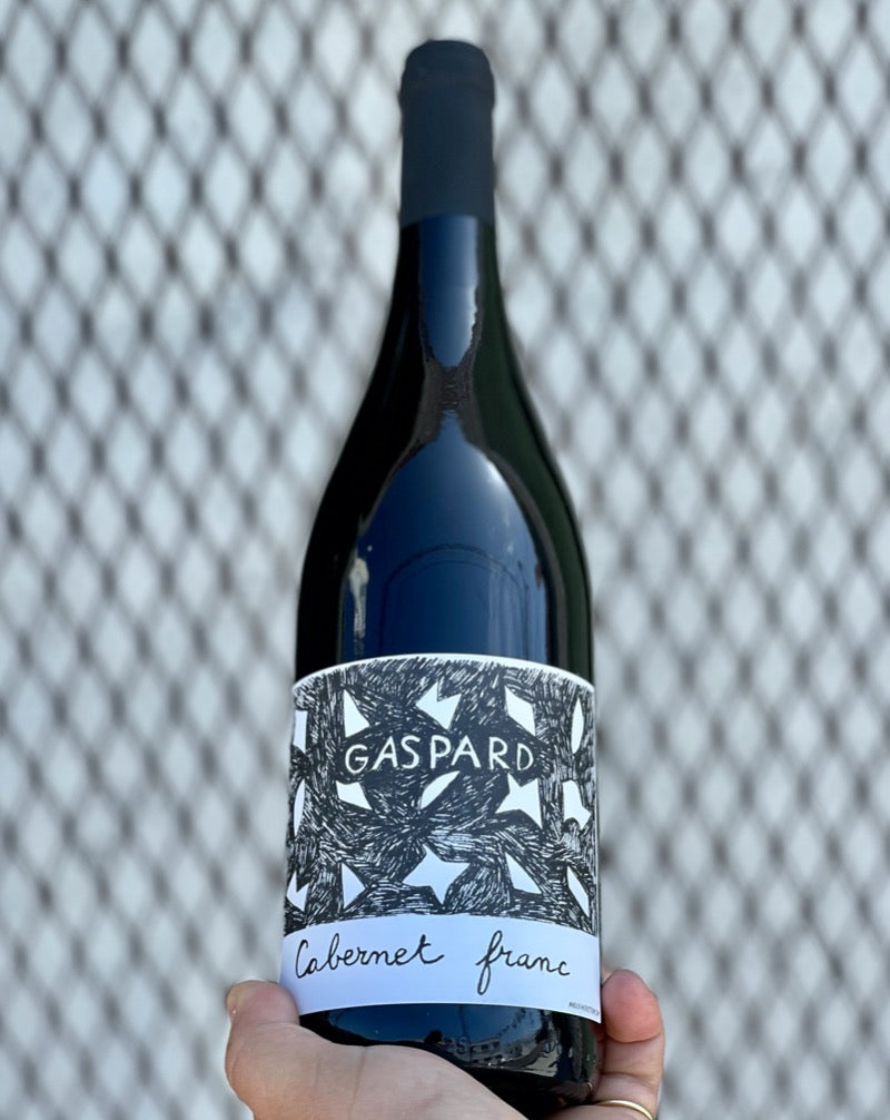 100% Cabernet Franc. Loire, France.  Woman winemaker - Jenny Lefcourt. All natural. 60 year old vines. Super bright and focused like a winning kid at a National Spelling Bee. lifted dark fruit. Super fresh super fly.