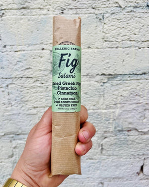 Hellenic Farms VEGAN Fig Salami Pistachio + Cinnamon