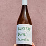 100% Rakatac aka Marastina. Dalmatia, Croatia.  Woman winemaker - Antonia Mrgudić. All natural. Orange Wine. Fresh yet rustic. High pictedh minerality + salt. Lemon curd tart. Saline spray over dired apricots. Ginger spice and bay leaf.