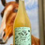 Beer + Wine Bend. Roussanne Pet-Nat + Golden Sour Ale. Idaho, USA.  Woman winemaker - Laura Hefner-Glavin. All natural. Sparkling, spunky and a little funky. Creamy kicker. Not your every day beverage. Kicking' sour bronco.