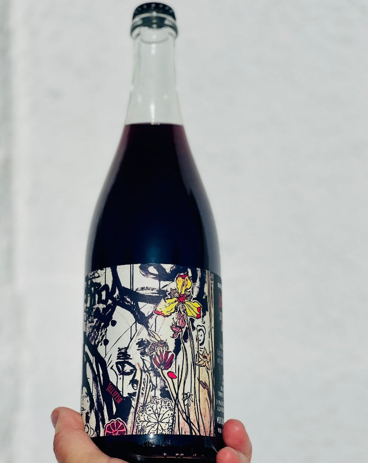 100% Grenache. Barossa, Australia.  Woman winemaker - Suzi Hilder. All natural. Chillable Red. A fresh pencil and graphite drawing of a hibiscus nude. Who Lizzo really wrote the song, "Juice" for! Funky banger. Jellyfish sting of dry spice.