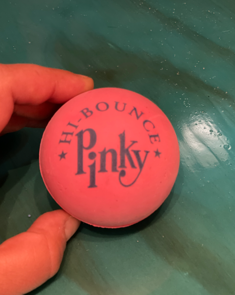 Original Pinky Ball, super fun for bouncing or massage!
