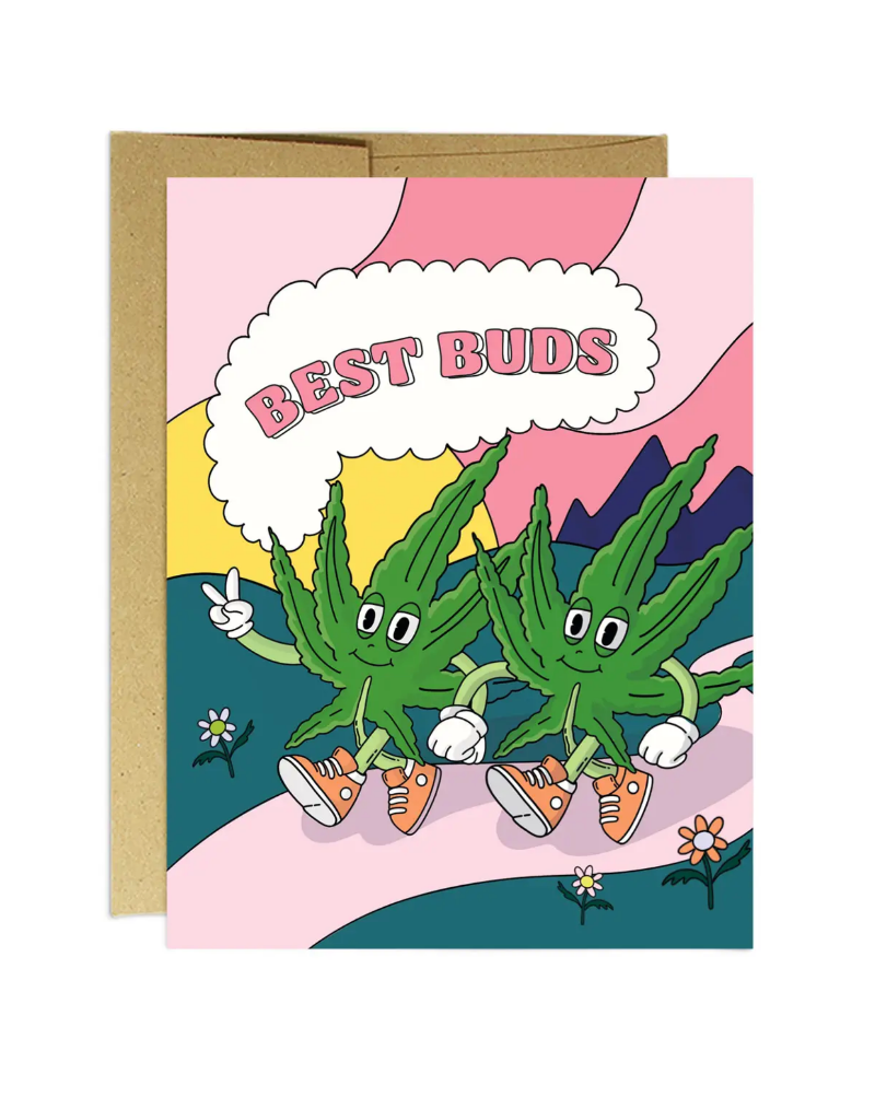 It's 4/20 somewhere? 🍃 Blank inside. A2 size: 4.25" x 5.5". Printed on matte white cardstock. Comes with kraft envelope. Designed and printed in Toronto, Canada.