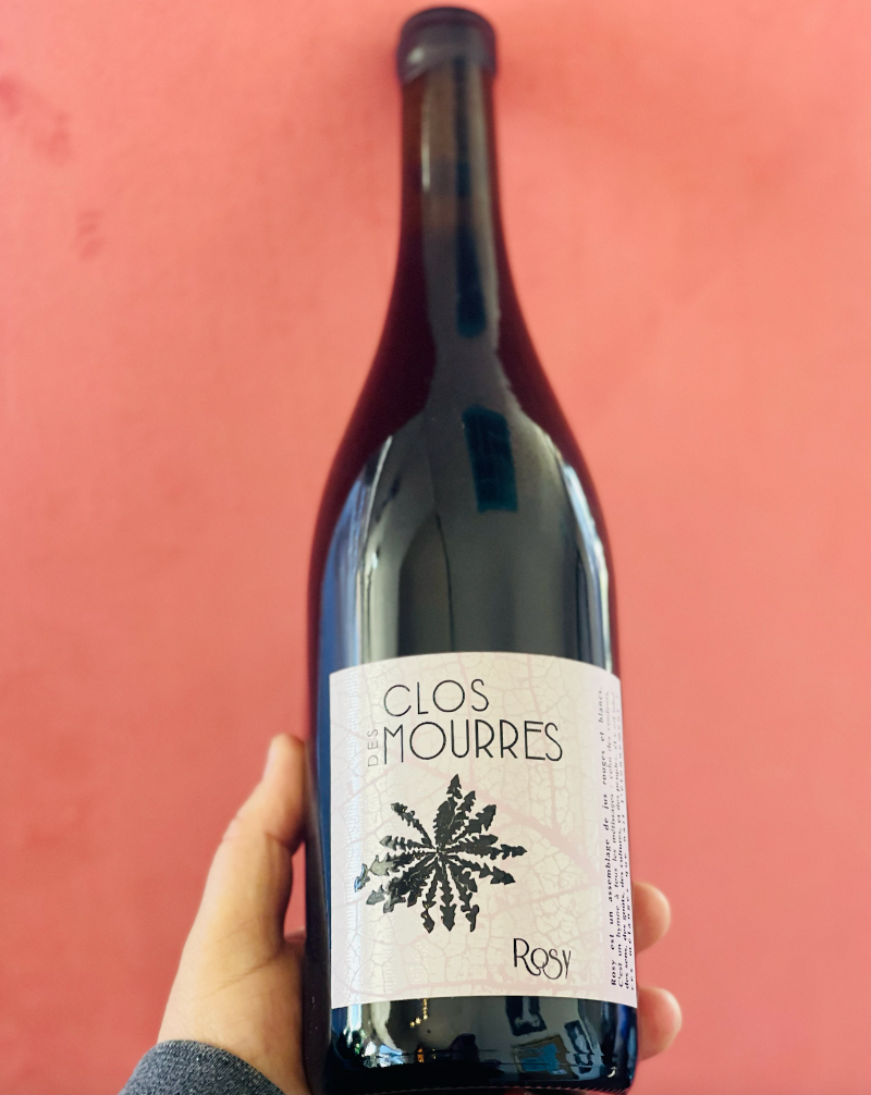 75% Grenache Blanc, 25% Grenache Rouge. Côtes du Rhône, France.  Woman winemaker - Ingrid Bouchet. All natural. CHILLABLE RED. Red + White Blend. A tale of two grenaches with a show stopping and shockingly elegant finish. Wild blood oranges. Smoked mushrooms. Salted mineral finess.