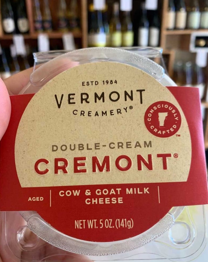 Vermont Creamery, consciously crafted cheese!  Double cream Cremont cow and goat milk cheese.