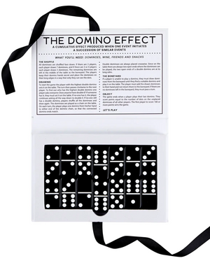 Domino Set. Cardboard Box 5.56" W x 8.5" H x 1" D