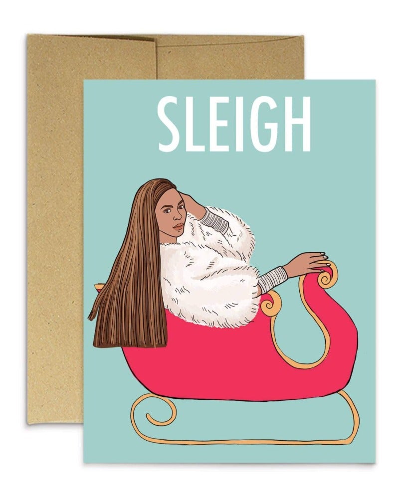 Blank inside. A2 size: 4.25" x 5.5". Printed on matte white cardstock. Comes with kraft envelope, cellophane sleeve. Designed and printed in Toronto, Canada.