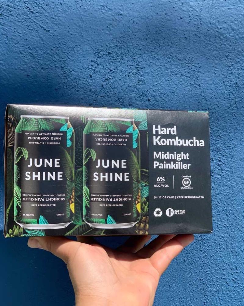 June Shine Midnight Painkiller Hard Kombucha 6 pack