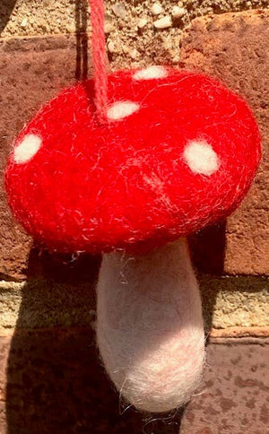 Handmade Mushroom Ornament