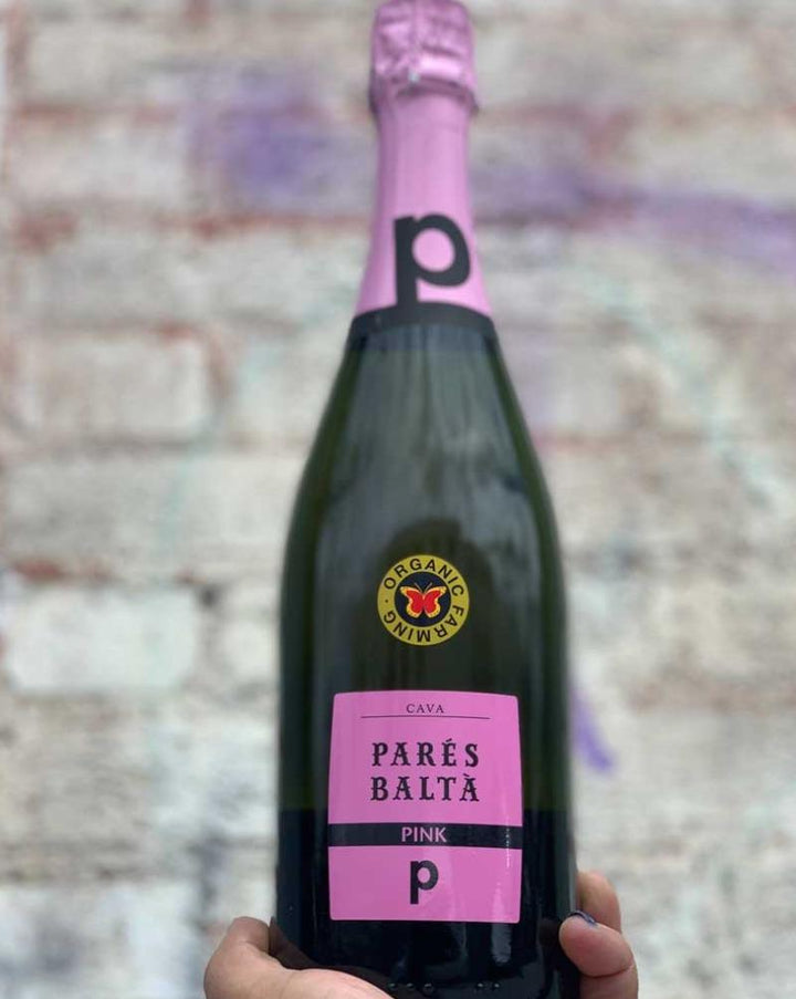 Grenache/Macabeo Parellada Penédes, Spain.  Woman winemakers - Maria + Marta. Dry strawberry bubbles bursting with gushes of gooseberries. Organic LOVE. Pepper + nougat shenanigans with slight cherry tint.