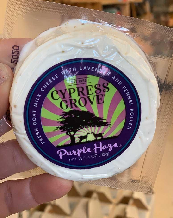 Cypress Grove Cheese -  Purple Haze Fresh goat milk cheese with lavender and fennel.