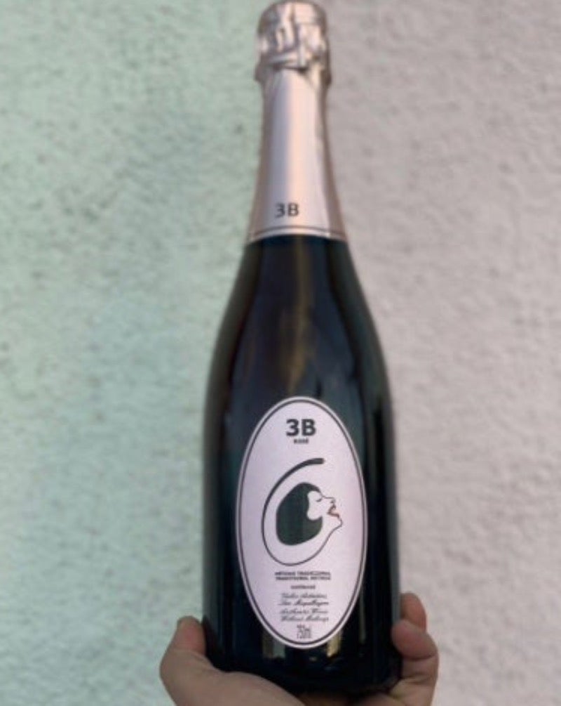 80% Baga 20% Bical. Bairrada, Portugal.  Woman winemaker - Filipa Pato. All natural. Pét-Nat (natural bubbles). A naked + fresh strawberry lover on ginger-citrus sheets. Wet grass + stones. White pepper. Bone dry funk. Peaches n' cream. Baked bread.