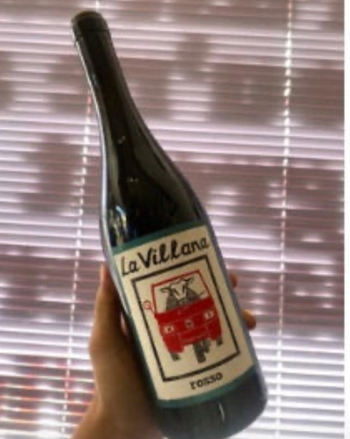 100% Aleatico Lazio, Italy  Lady winemaker - Joy Kull All Natural. Chillable red.  Volcanic soil. Violets + plums.  Shouting laser beams of acidity and minerality in your mouth. Supersonic summer red.  Step into the light... red! 